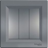 Schneider Electric EPH2100162 Asfora Plus Çelik Çerçeveli Üçlü Anahtar