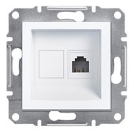 Schneider Electric EPH4170121 Asfora Beyaz Tekli Rj11 Telefon Prizi