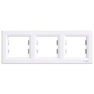Schneider Electric EPH5800321 Asfora Beyaz 3lü Yatay Çerçeve