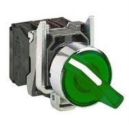 Schneider Electric XB4BK123B5 -Yeşil Işıklı Mandal Ø22 2 Konumlu Sabit 1Na+1Nk 24V Buton