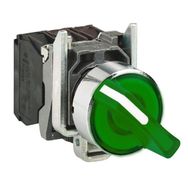 Schneider Electric XB4BK123M5 - Yeşil Işıklı Mandal Ø22 2 Konumlu Sabit 1Na+1Nk 230V Buton