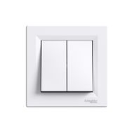 Schneider EPH0100121 Asfora Vidasız Beyaz Çerçeveli Anahtar