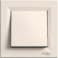 Schneider EPH0100123 Asfora Vidasız Krem Çerçeveli Anahtar