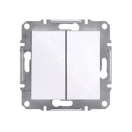 Schneider EPH0370121 Asfora Beyaz Çerçevesiz Komütatör