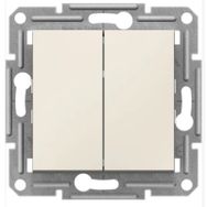 Schneider EPH0370123 Asfora Krem Çerçevesiz Komütatör