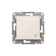 Schneider EPH0870123 Asfora Krem Zil İşaretli Çerçevesiz Light Anahtar
