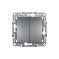 Schneider EPH1100162 Asfora Plus Çerçevesiz Vidasız Çelik Liht Komütatör