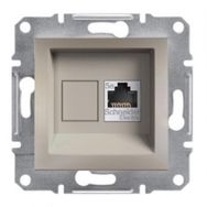Schneider EPH4300169 Asfora Bronz Rj45 Tek Çıkışlı Telefon Prizi