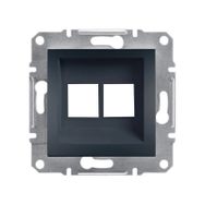 Schneider EPH4400171-02 Asfora 2'li Antrasit RJ45 Priz