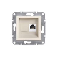 Schneider EPH4770123 Asfora Tekli Krem RJ45 CAT6 UTP Data Prizi Çerçevesiz