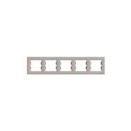 Schneider EPH5800569 Electric Asfora Bronz Beşli Yatay Çerçeve