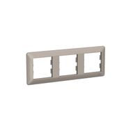 Schneider EPH5805369 Asfora EM PLUS 3'lü Bronz Yatay Priz Çerçevesi
