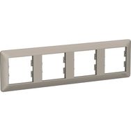 Schneider EPH5805469 Asfora EM PLUS 4'lü Bronz Yatay Priz Çerçevesi