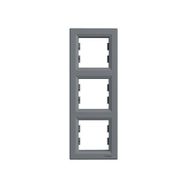 Schneider EPH5810362 Asfora Çelik Üçlü Dikey Çerçeve