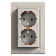 Schneider EPH9900169 Çerçeveli Asfora Bronz İkili Topraklı Priz
