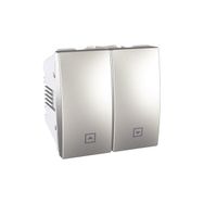 Schneider MGU3.208.30 250V AC 10A 2 Modül Alüminyum Kilitli Jaluzi Kumanda Anahtarı