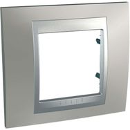 Schneider MGU66.002.039 Unica Top Mat Nikel Alüminyum Tekli Anahtar Priz Çerçevesi