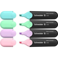 Schneider Pastel Renkler 4'lü Set Job 150 Fosforlu Kalem