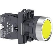 Schneider XA2-EW35B1 24VAC-DC Işıklı Yaylı Sarı Buton