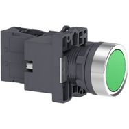 Schneider XA2EW33B1 24VDC 1NA Yeşil Işıklı Yaylı Buton
