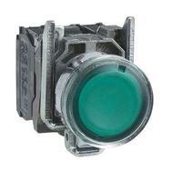 Schneider XB4-BW33B5 Korumalı Ledli Işıklı Yeşil Buton