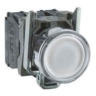 Schneider XB4BW31B5 Beyaz 22 mm 24 Volt AC-DC Işıklı Yaylı Buton