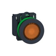 Schneider XB5FW35B5 24VAC/DC 1NA+1NK Mavi Gömülü Işıklı Yaylı Ledli Kumanda Butonu