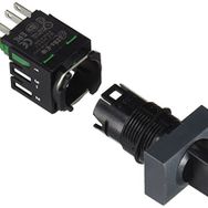Schneider XB6-DD221B 2 Konumlu Dikdörtgen Siyah Mandal Buton