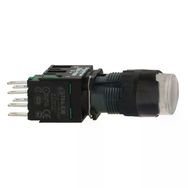 Schneider XB6AW1B1B 16 mm 12-24V 1NA Yaylı Dönüşlü Beyaz Çıkık Işıklı Buton