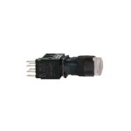 Schneider XB6AW1B1B 16 mm 12-24V 1NA Yaylı Dönüşlü Beyaz Çıkık Işıklı Buton