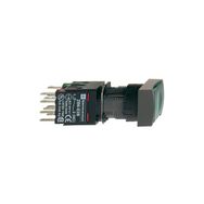 Schneider XB6DF3B1B Yeşil 12-24V 1NA 16mm Sıva Altı Dikdörtgen Buton