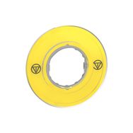 Schneider ZBY9121 Acil Stoplu Buton için 60 mm Sarı İşaretsiz Etiket Tutucu