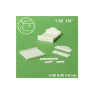 Schulcz 55-9002 1:50 Maket Çift Kişilik Yatak