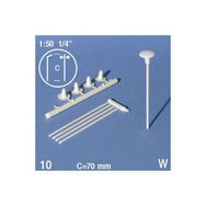 Schulcz Sokak Lambası 1:50 70 mm 10 Adet N:06-50071 Maket