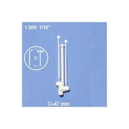 Schulcz Sokak Lambası 2’li 1:200 Ölçek 3 cm Maket
