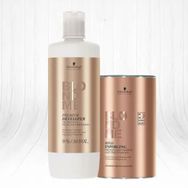 Schwarzkopf Blondme 30 Vol Oksidan 1000 ml + Premium Lift 9 Ton Pudra Açıcı 450 gr Saç Boya Bakımı