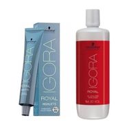 Schwarzkopf Igora 2 Adet Royal Highlifts 10-4 Ultra Sarı Bej Saç Boyası + 1 lt Oksidan