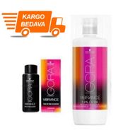 Schwarzkopf Igora 3 Adet Vibrance 8-11 Açık Kumral Ekstra Sandre Saç Boyası + 1 lt Oksidan