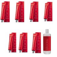 Schwarzkopf İgora 7 Adet Royal 6-63 Koyu Kumral Çikolata Mat Saç Boyası + 1 lt Oksidan