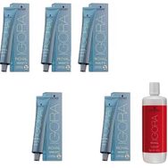 Schwarzkopf Igora Royal Highlifts 10-21 Ultra Sarı Küllü Sandre 5 Adet Saç Boyası + 1 lt Oksidan
