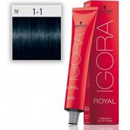 Schwarzkopf Igora Royal No:1.1 Siyah Sandre Saç Boyası