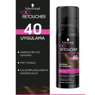 Schwarzkopf Root Retoucher Koyu Kahverengi 120 ml Beyazları Anında Kapatan Sprey Saç Boyası