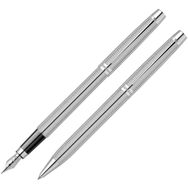 Scrikss 722W Krom Takım Balıksırtı Desenli Tükenmez Kalem