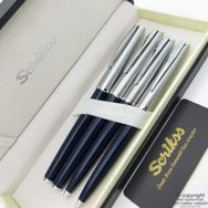 Scrikss 78 53C Lacivert Dolma Roller Tükenmez Versatil Kalem Seti