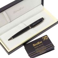 Scrikss Mat Siyah Kare Desenli İsme Özel Tükenmez Kalem