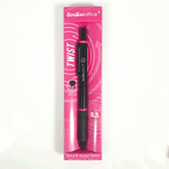 Scrikss Twist 0.5 mm Siyah Pembe Versatil Kalem