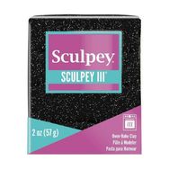 Sculpey 5796202 Siyah Glitter 57 gr Polimer Kil