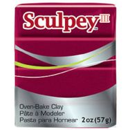 Sculpey III 1140 Deep Red Pearl Polimer Kil