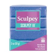 Sculpey Mavi Glitter 57 gr III Polimer Kil