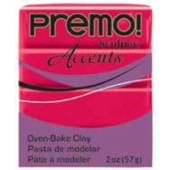 Sculpey Premo Accents 5044 Red Translucent Efektli Polimer Kil
